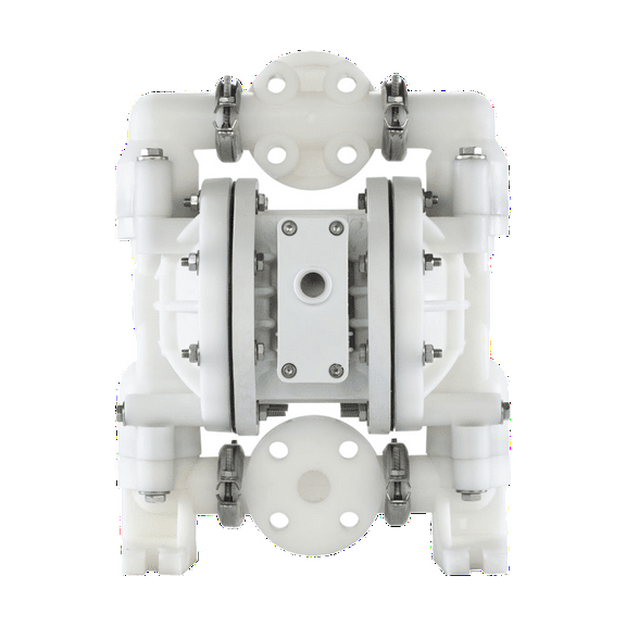 Nomad 25-12641 1" NPT PWR-FLO AODD Pump, Polypropylene, Santoprene Diaphragms