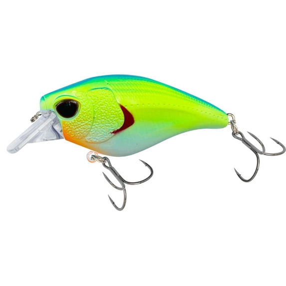 Nomad Atlas 55 Square Bill Crank Floating, 2", 3/8oz, Chartreuse Blue Back