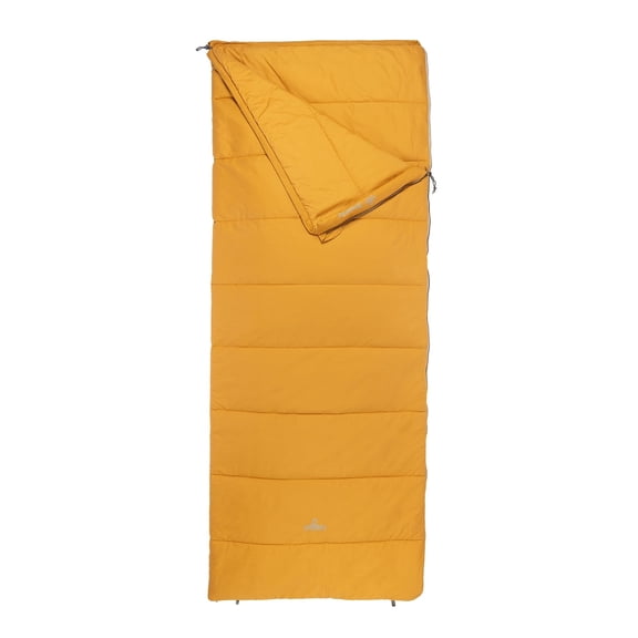 Nomad Blazer Sleeping Bag, 100% Percal Cotton Blanket Sleeping Bag for Camping and Sleepovers, Dark Mango