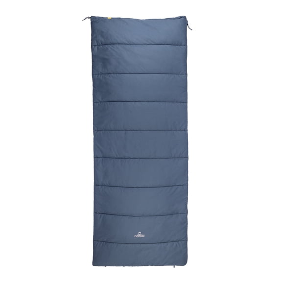 Nomad Blazer Sleeping Bag, 100% Percal Cotton Blanket Sleeping Bag for Camping and Sleepovers, Dark Steel