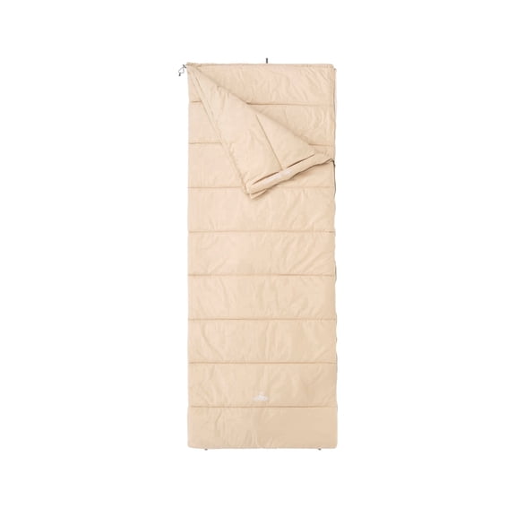 Nomad Blazer Sleeping Bag, 100% Percal Cotton Blanket Sleeping Bag for Camping and Sleepovers, Sand