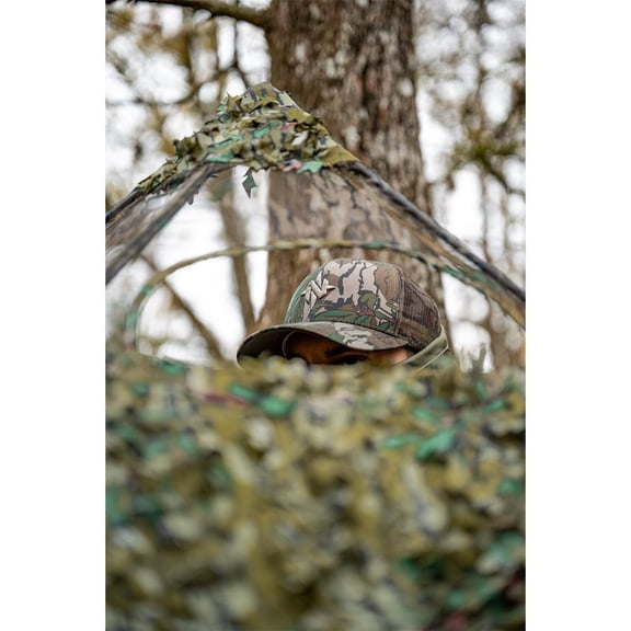 Nomad Assault Camo Trucker Hat Mossy Oak Green Leaf One Size Fits Most