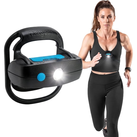 Nomad Clip-On Running Light 500 Lumen USB-C Rechargeable Wearable Flashlight, Bounce-Free Chest or Waist Mount for Night Runs, Waterproof Hands-Free Lamp for Trails, Hiking, Walking