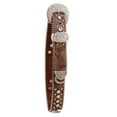 thumbnail image 1 of Nomad Creek Horseshoe Concho Rhinestone Kid Leather Belt, 1 of 1