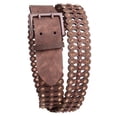 thumbnail image 1 of Nomad Creek Women's Laser Cut Rhinestone Studded Leather Belt, 1 of 1