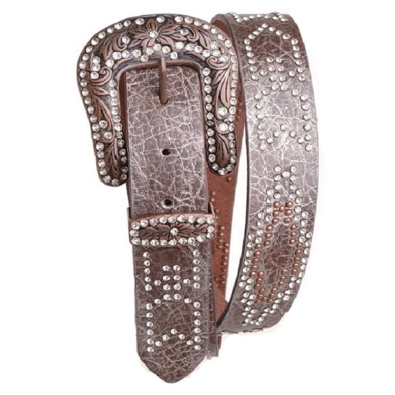 Nomad Creek Women's Rhinestone Studded Arrow Leather Belt