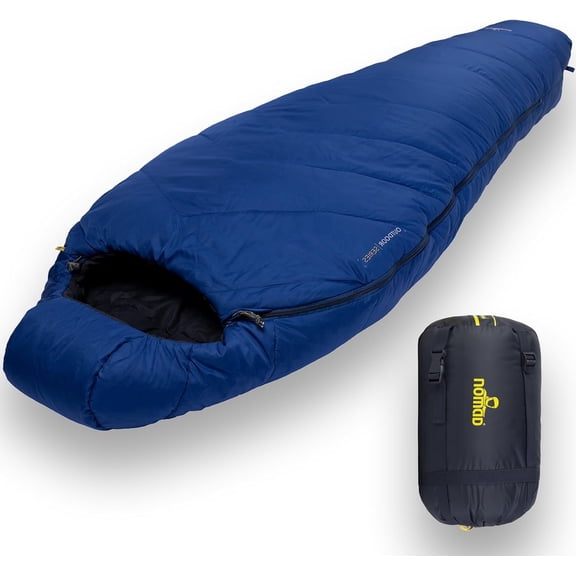 Nomad Cuzco Mummy Sleeping Bag, Lightweight Synthetic Camping & Backpacking Sleeping Bag, Royal Blue