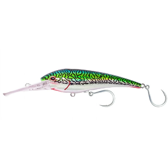 Nomad DTX Minnow Heavy Duty Shallow Floating 7", Silver Green Mackerel Lures