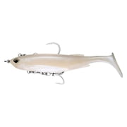 Nomad Design Live Ops Maniax Rigged Swimbait, 8", Pearl White