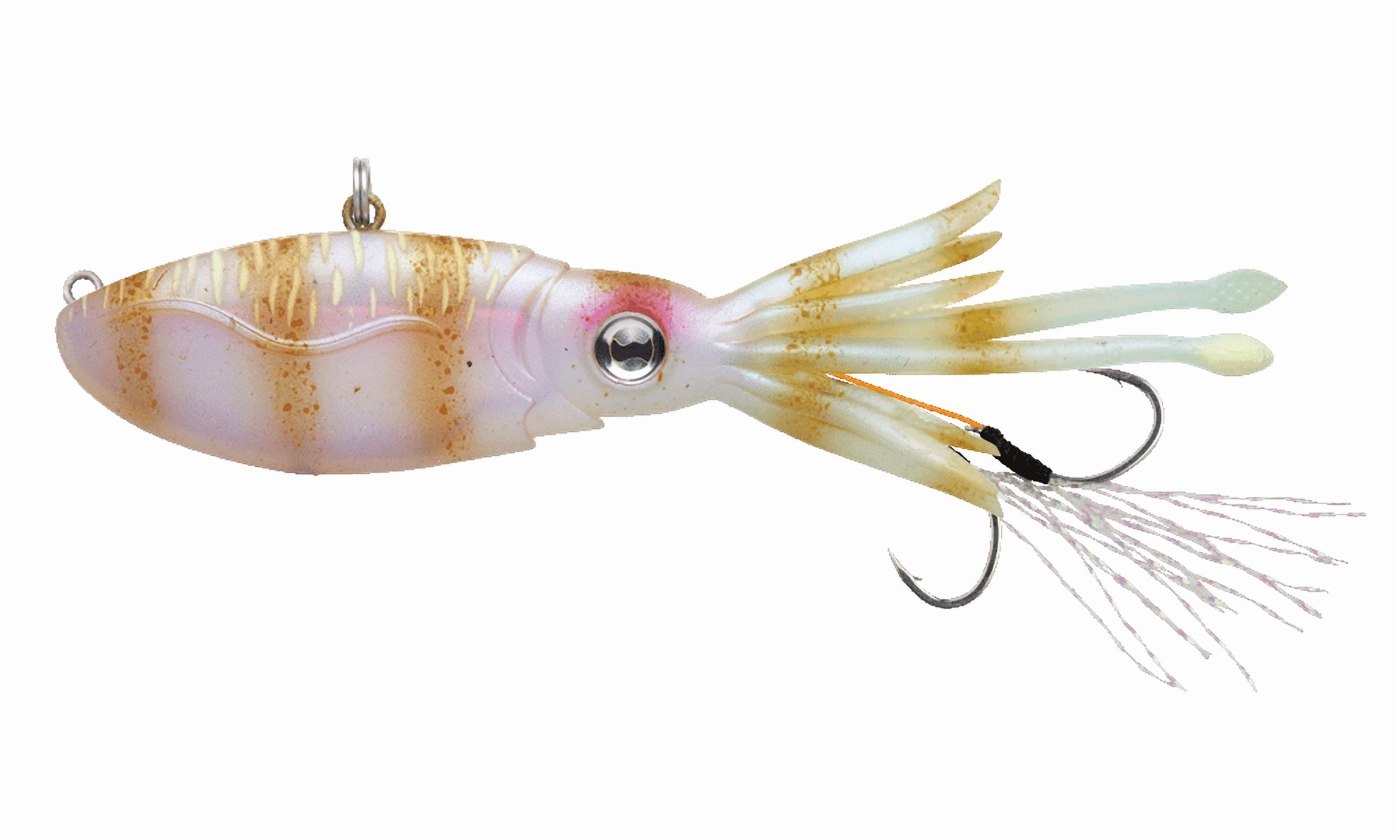 Nomad Design Squidtrex 130 Vibe Fishing Lure – 5 Inch, 3.25oz, TPE Soft Plastic With Glow & Scent