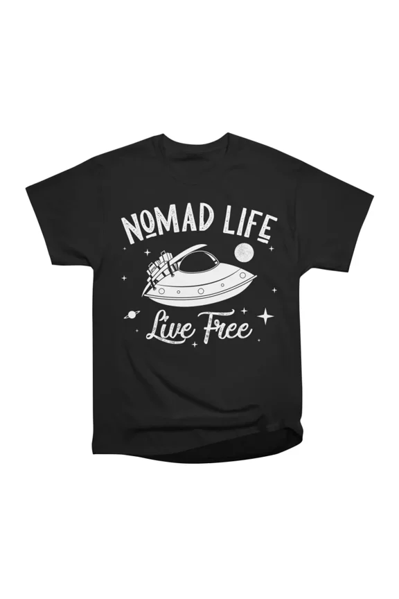 Nomad Life UFO Adventure T-Shirt Tee Gift For Him Merch For Her Apparel For Friend