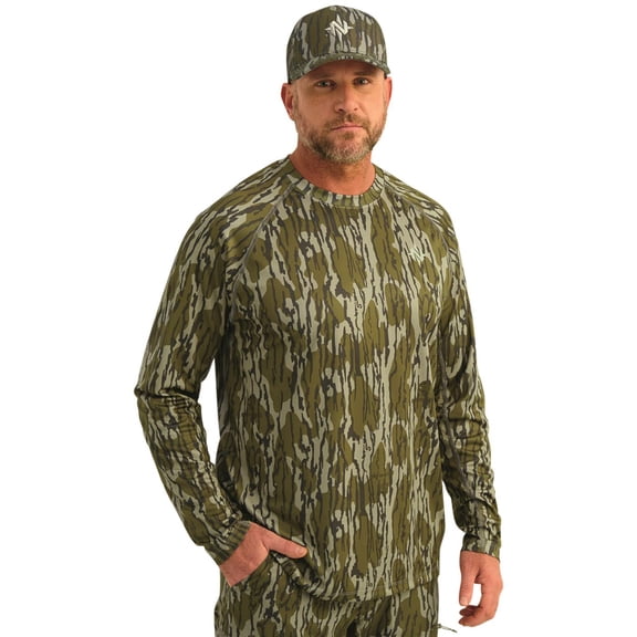 Nomad Mirage Camo Long Sleeve Shirt Mossy Oak Bottomland SMALL