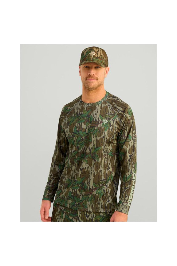 Nomad Long Sleeve Shirts Nomad Nomad Mirage Long Sleeve Camo Crew Shirt Mossy Oak Greenleaf XL Buy At Cross Toss Trading