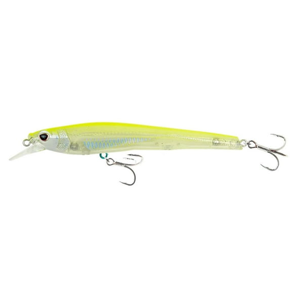 Nomad Shikari 95mm Slow Floating, 3 3/4", 2/5 oz, CSHD - Chartreuse Shad
