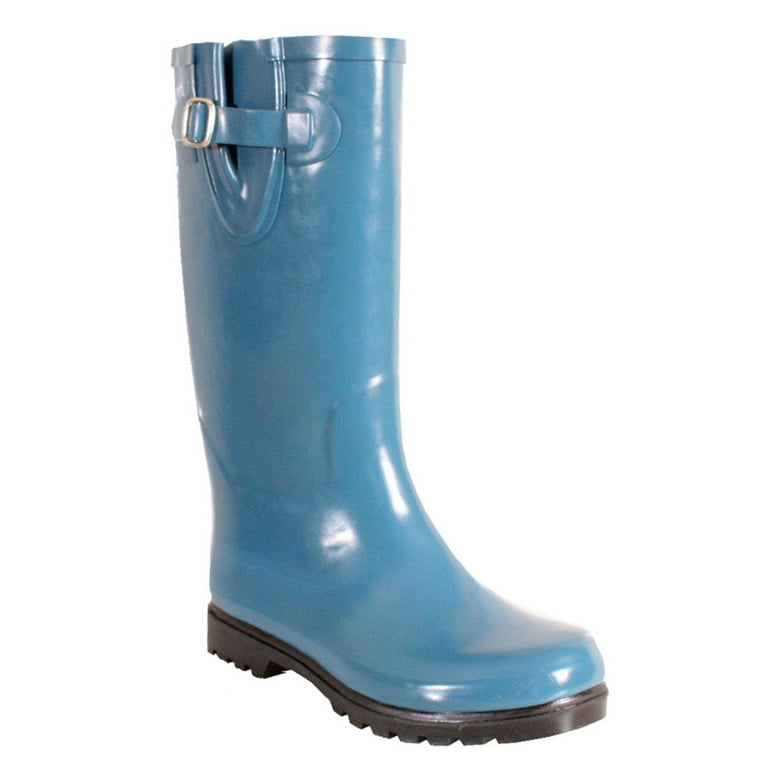 Nomad Women s PUDDLES Durable Blue Boots 5 M Walmart