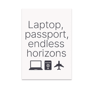 Nomadic Modern Wall Art - Digital Nomad Enthusiast - 13x19 Poster Print