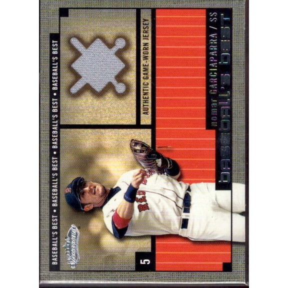 Nomar Garciaparra Jsy Card 2002 Fleer Showcase Baseball's Best Memorabilia #7