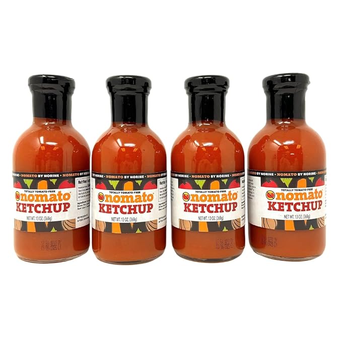 Nomato Original Tomato Free Marinara Ketchup 12oz Pack of 4