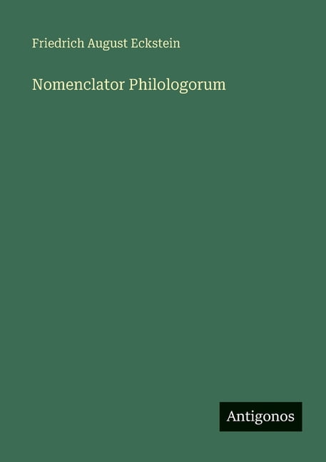 Nomenclator Philologorum, (Paperback)