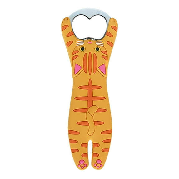 Nomeni Bottle Opener Clearance, Creative Portable Cat Shaped Bottles Opener Beverage Drinking Opener Bar Gadget Glass Kitchen Tools Barware for Girls Women Kitchen Essentials