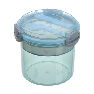 Fit Meal Prep Food Storage Containers with Lids, Round Plastic