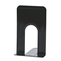 Nomeni Holder Clearance, Metal Non-Slip Bookend Bracket Heavy Book End Office Book Stopper Office Supplies Black