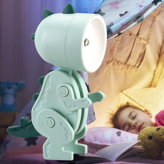 Nomeni Home Decor Clearance! Mini Led Desk Lamp Cute Dinosaur Shape Night Light Adjustable Phone Stand Portable Reading Table Night Lamp for Kids Students Led Lights E