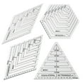 thumbnail image 1 of Nomeni Quilting Rulers Clearance, Tools Ruler Cutting Template Patchwork Acrylic Sewing Ruler Cutting Diy Tools & Home Improvement Sewing Supplies Multicolor, 1 of 7