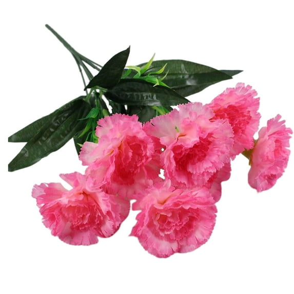 Nomeni Room Decor Mother's Day Gift Carnations Artificial Flowers Real Artificial Flowers Home Office Wedding Decoration Arrangement Bouquet Decorative Artificial Flowers Flower B