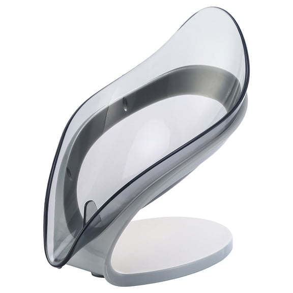 Nomeni Soap Dish Clearance, Creative Soap Tray No Punching Bathroom Soap Rack Soap Box Plastic Soap Box Bathroom Accessories Grey