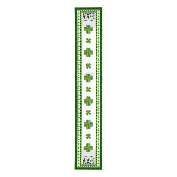Nomeni Table Runner Clearance, St. Patricks's Day Table Flag Irish Day Lucky Straw Truck Pattern Insulated Stain Resistants Tablecloth Home Decor