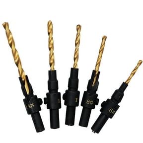Nomeni Tools Set Countersink Bit Drilling Woodworking Drill Drill Pilot Holes 5Pcs Tools & Home Improvement