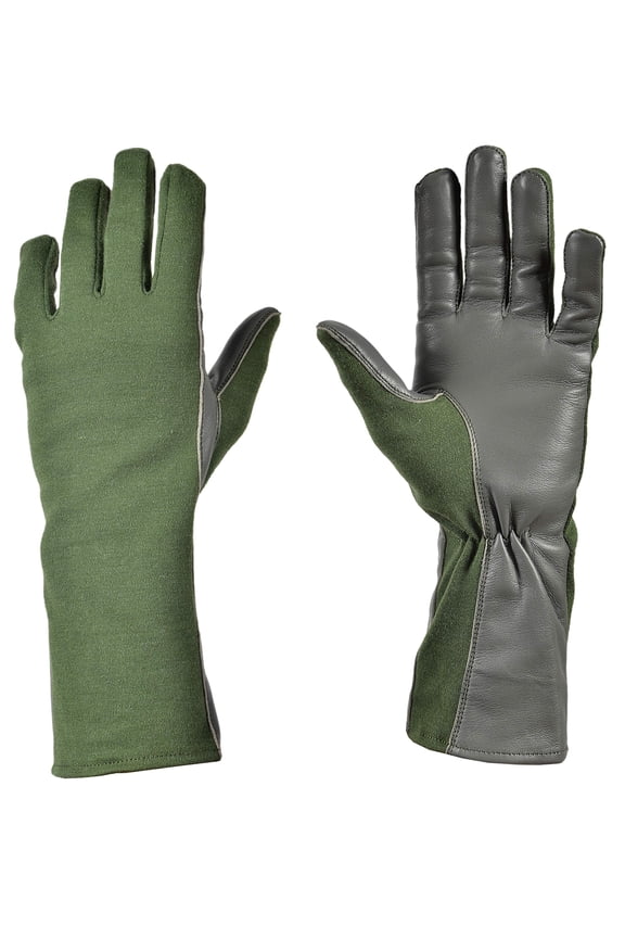 Nomex Flight Gloves, Flame and Heat Resistant Leather Work Gloves for Men and Women, Soft and Durable Sheep Skin Leather Driving, Flying, Gardening Hunting Gloves