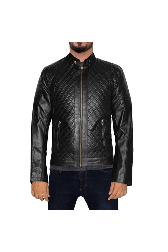 NomiLeather lambskin leather jacket men – black leather jacket and leather jackets for men BLACK XXX-Large
