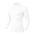 thumbnail image 1 of NominalSnug Mens Thermal Compression Shirts Mock Neck Long Sleeve Seamless Slim Fit Base Layer Fall Outfits, 1 of 5