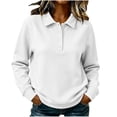 thumbnail image 1 of NominalSnug Women's Collared Sweatshirt Button Down Lightfleece Lined Loose Fit Long Sleeve Casual Pullover, 1 of 7