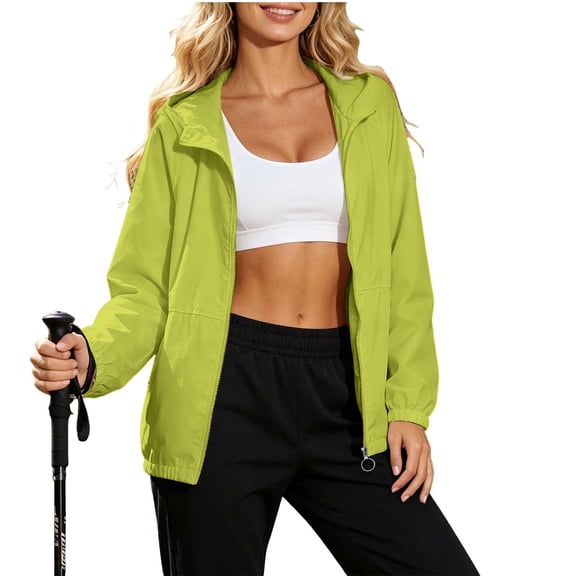 NominalSnug Womens Waterproof Rain Jacket Lightweight Raincoat Packable Hooded Outdoor Windbreaker
