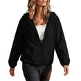 thumbnail image 1 of NominalSnug Womens Windbreaker Jacket Lightweight Full Zip up Long Sleeve Hooded Jacket with Pockets, 1 of 8