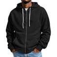thumbnail image 1 of NominalSnug Zip up Hoodies for Mens Long Sleeve Jackets Casual Hooded Sweatshirts Warm Coat with Pockets, 1 of 8
