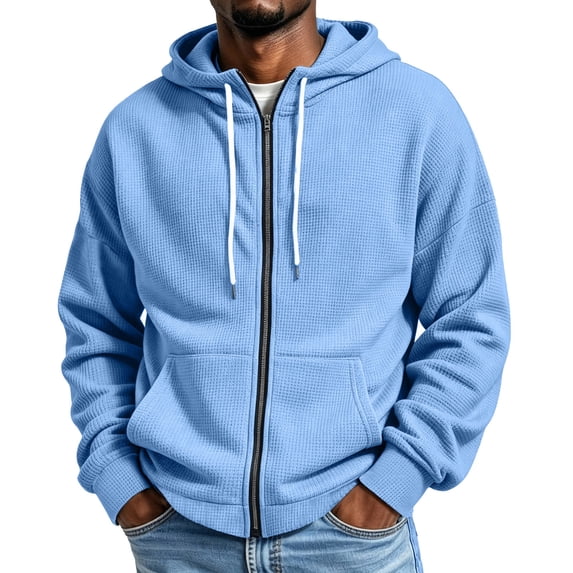 NominalSnug Zip up Hoodies for Mens Long Sleeve Jackets Casual Hooded Sweatshirts Warm Coat with Pockets
