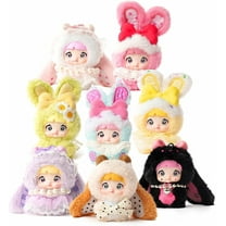 Nommi Baby Plush Blind Box, Plush Figure Toys 1PC (1 of 10 Possible Styles) Nommi Baby Sweethert Bunny Series Xmas Birthday Gifts 5 in