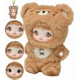 thumbnail image 1 of Nommi Blind Box Opened Plush Doll Nommi Loveliness Never Ends Series Confirmed Kawaii Plushie Charm Doll Cute Xmas Collectible Birthday Gift Christmas Gifts(Coffee Bear), 1 of 4