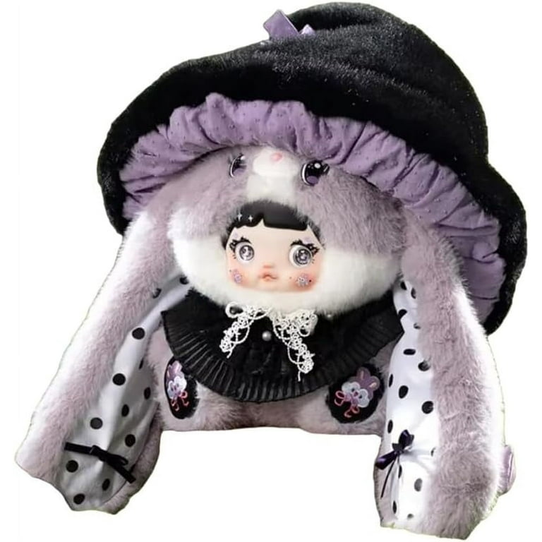 Nommi Mushroom Hat Series Plush Blind Box, 400% Big Nommi Bunny