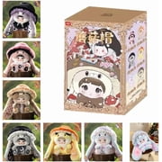 Nommi Mushroom Hat Series Plush Blind Box, 400% Big Nommi Bunny Mushroom Cap Series Kawaii Nommi Rabbit Plushie Toys Figure Doll, Cute Xmas Collectible Toy Birthday Gift for Girls1PC Random