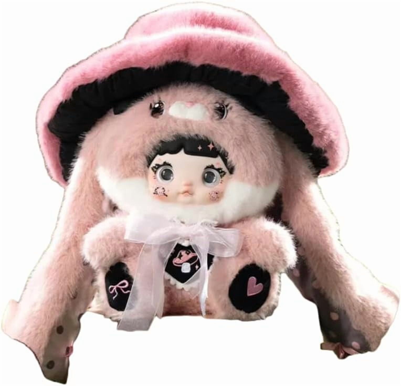 Nommi Mushroom Hat Series Plush Blind Box, 400% Big Nommi Bunny