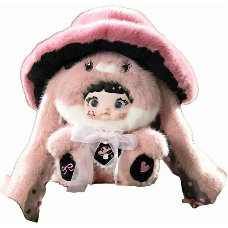 Nommi Mushroom Hat Series Plush Blind Box, 400% Big Nommi Bunny
