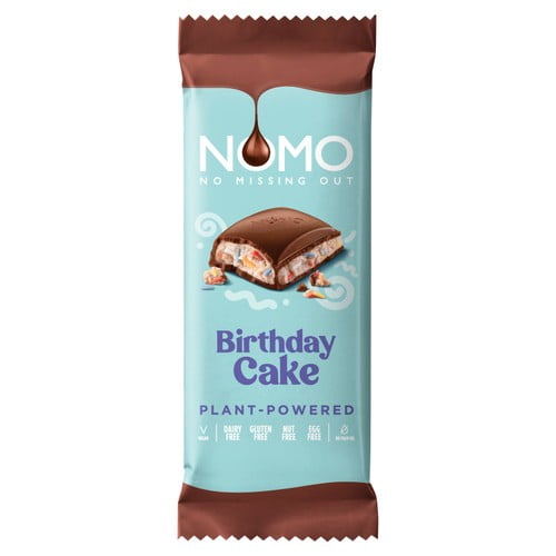 Nomo Birthday Cake XL Bar 127g, British Import (Pack of 3)