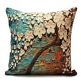 thumbnail image 1 of Non-3D Printed Flower Tree Cotton Linen Decorative Throw Pillow Case Cushion Cover Clearance18''x18''Pillowcase Pillow Protector Slip Cases Sham for Car Couch Sofa Car Home, 1 of 6