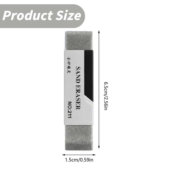 Non-Abrasive Durable Eraser for Drawing Exam Prep Shading Office Drafting