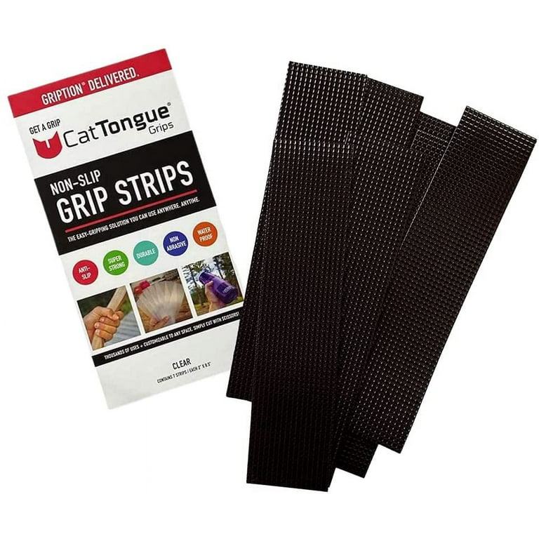 Non-Abrasive Grip Tape Strips By Cattongue - Heavy Duty Waterproof Non Slip  Strips for indoor & Outdoor Use - Thousands of Grippy Uses: Furniture